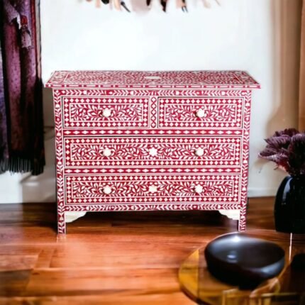Rajasthani Bone Inlay chest of Drawers