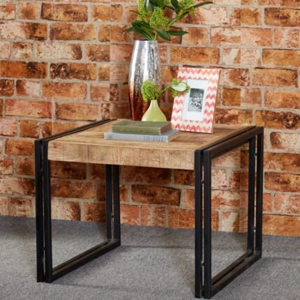 Rajasthani Upcycled Industrial Mintis Coffee Table wood and Metal