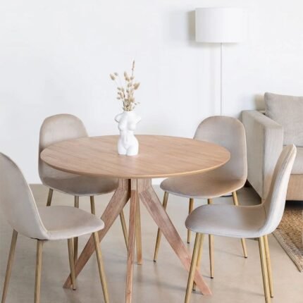Round Wooden Dining Table (Ø100 cm) Sekiz