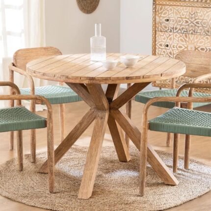 Round Wooden Dining Table Naele