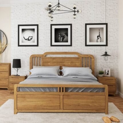 Solid Wood Bed