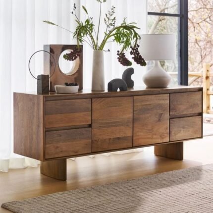 Solid Wood Media Console