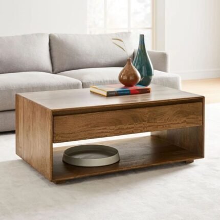 Solid Wood Storage Coffee Table