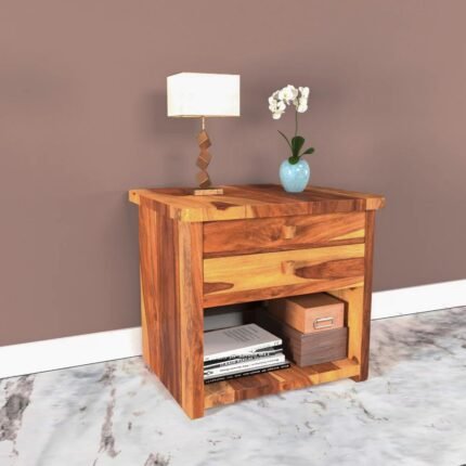 Single Drawer Sheesham Bedside Table