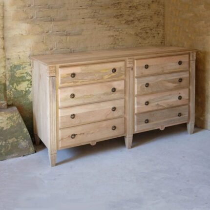 Natural Solid Wood Chest of Drawers