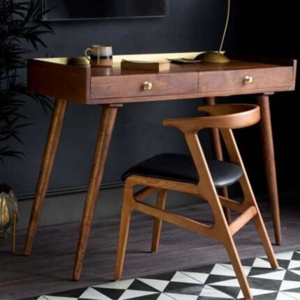 Retro Gold Desk Study Table