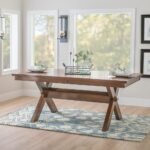 Warm brown solid wood dining table with refined modern rectangular design – Modera Furnish