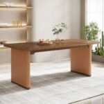 Modern rectangular wood dining table for 4–6 seating in contemporary style – Modera Furnish